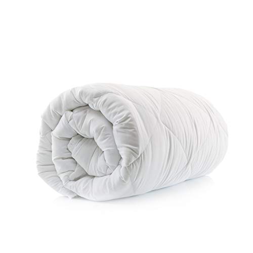 JOLLYVOGUE Weighted Blanket King Size(20lbs,88x104Inches), Weighted Blanket California King Size Bed Adult Weighted Blanket with 100% Soft Cotton and Glass Beads-White