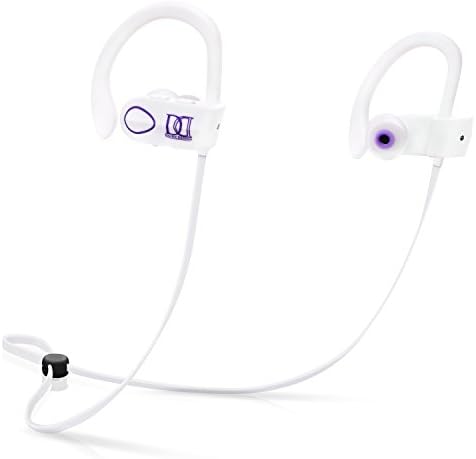 Deific Design DD Best Wireless Bluetooth Headphone w/ Mic HD Stereo Sports Earphones IPX7 Waterproof Sweatproof Rating for Gym Running Workout 9 Hour Battery Noise Cancelling Secure Fit Headset