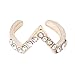 CJESLNA Women's Rhinestone Bowknot Knuckle Midi Mid Finger Tip Stacking Rings