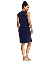 Vestido de baño sin mangas adornado con jersey de algodón Lands 'End para dama