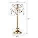 Amalfi Décor Tiffany 2-Piece Vintage Gold Metal Candelabra Set, Votive Candle Taper Candlestick Holder Accent Stand