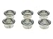 KAISH Metal Nickel 10mm Vintage Guitar Tuning Keys Conversion Bushings Adapter Ferrules