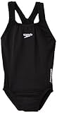 Speedo Girls Endurance Plus Medalist Swimsuit in Black or Red (28, Black)