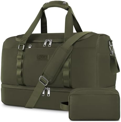 ETRONIK Duffle Bag for Travel, Travel bag for Men Women with Shoe ...