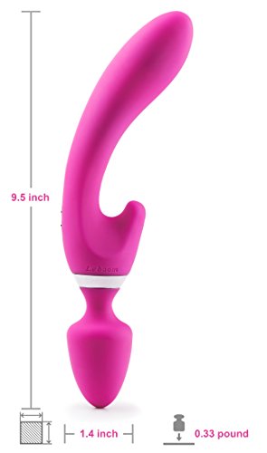 Vibrator Dildo Rabbit Wand Massager | 10 Vibration Modes | Personal Hand Held Adult Silicone Waterproof Rechargeable Cordless G-Spotter Sex Vibrate Magic Toys with Multi-Speed Powerful for Women