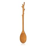 Jonathan's Family Spoons 11-Inch Branch Spoon, Handmade Cherry Wooden Spoon Kitchen Utensil For Mixing, Cooking And Serving