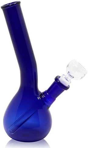 7 inch Glass Water Vases Set of 3, Best Gift for a Friend (Blue)