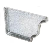 AMERIMAX Home Products 15205 4-Inch Mill Finish Galvanized Left End Cap
