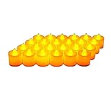 Midafon 24 Pcs LED Flameless Candles Votive Candles Flickering Tealight Candles Battery Operated Super Bright