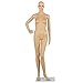 Yaheetech Plastic Female Mannequin Adjustable Realistic Display Full Body Dress Form 68.9in Height w/Base
