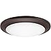 GetInLight 6 Inch LED Disk Light, Dimmable, Flush Mount or Recessed, Soft White 3000K, Matte Bronze Finish, ETL Listed, Wet Location Rated, IN-0301-3-BZ