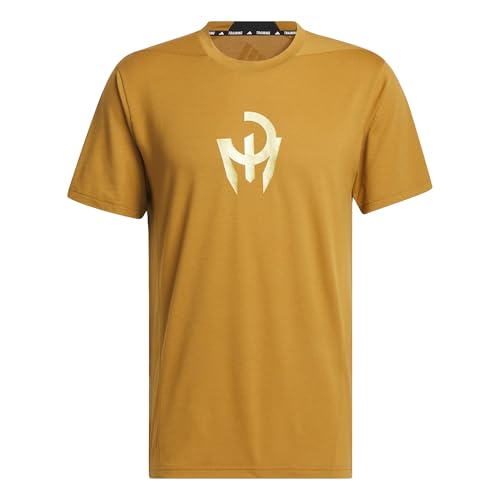 Adidas Mens Mahomes Designed 4 Training T-Shirt, Bronze Strata, Medium