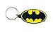 A set of 5 Piece Automotive Gift Set: 2 Front and 2 Rear Floor Mats and 1 Keychain - Batman