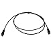 1.0M Black Digital Fiber Optical Audio SPDIF TosLink Cable