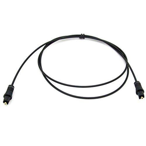 1.0M Black Digital Fiber Optical Audio SPDIF TosLink Cable