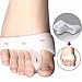 Cerkos Gel Toe Separators Straightener Bunion Protector Corrector with Metatarsal Pad Feet Care for Immediate Pain Relief, 2 Piece