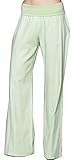 Women's Colorful Fold Over Linen Pants