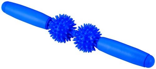 ResultSport Double Roller Massage Balls Stick - Trigger Point Massage Stick - Athletics Roller Massage
