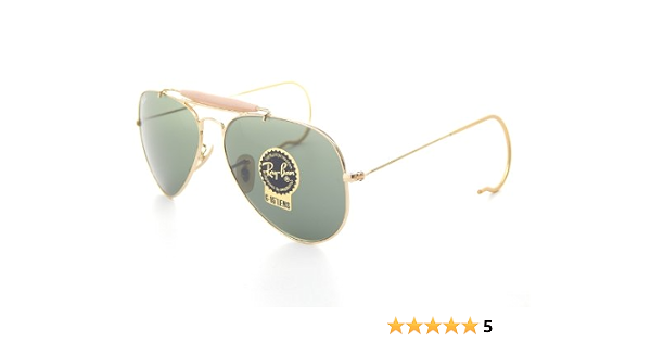 Amazon.com: Ray Ban Outdoorsman RB3030 L0216 Gold/Green Classic 58mm  Sunglasses : Clothing, Shoes \u0026 Jewelry