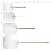New Star Foodservice 50172 Aluminum Pizza Peel, Wooden Handle, 12 x 14 inch Blade, 52 inch overall