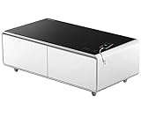 Sobro - Smart Coffee Table w/ Fridge, Speakers, LED Lights, and Charging Ports