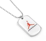 AIR MICHAEL JORDAN JUMPMAN - Coated Dog Tag Necklace-With Free Chain #3