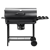 Devoko Charcoal Grill Enamel Barrel style Charcoal