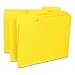 Smead Interior File Folder, 1/3-Cut Tab, Letter Size, Yellow, 100 per Box, Expandable File Folders for Filing Cabinet