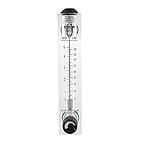 Uxcell a15112000ux0004 Adjustable Knob 0.5-5GPM 2-18LPM Water Flow Meter Panel Type Flowmeter