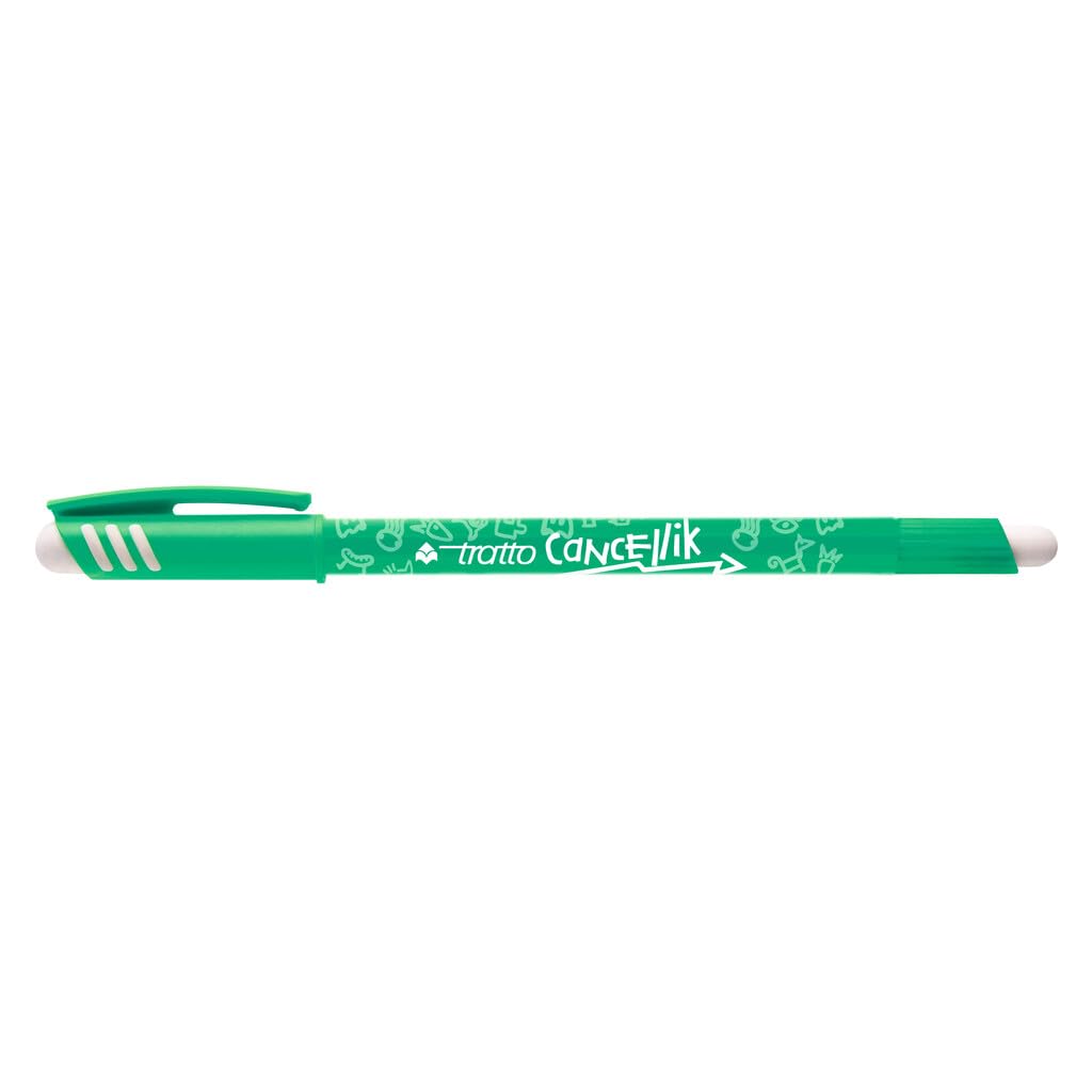 Penna a sfera cancellabile Tratto Cancellik Verde 1 mm 806104 (conf.12)
