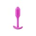 b-Vibe Snug Plug 1, Weighted Silicone Butt Plug, Beginner Anal Plugs - Sex Toys for Adults, 55g (Fuchsia)