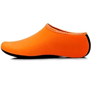 JIASUQI Kids, Womens and Mens Classic Barefoot Water Sports Skin Shoes Aqua Socks for Beach Swim Surf Yoga Exercise