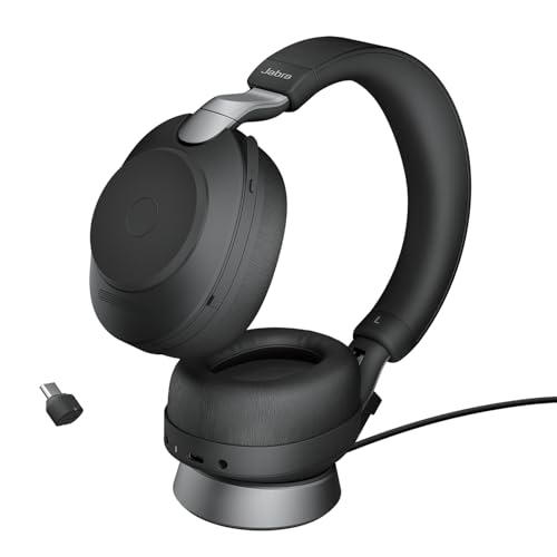 Jabra Evolve2 85 - USB-C UC Stereo Stand - Black Wireless Headset/Music Headphones Black