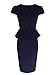 VfEmage Womens Peplum Elegant Sexy Deep V Neck Casual Party Sheath Dress