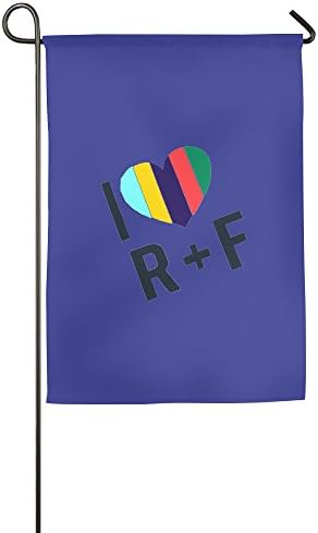 Printed I LOVE R+F Garden Flag