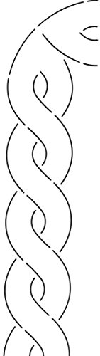 Quilting Creations Cable Border Quilt Stencil, 3