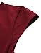 Lotusmile Cocktail Dress for Women Elegant, Summer Sexy Fitted Bodycon Swing Sundress Work Dresses,(Large Wine Red)
