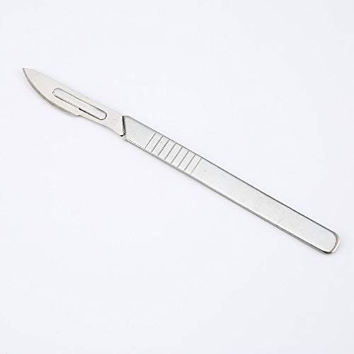 10pcs Blades Knife Scalpel Carving Engraving Sculpture Cutting Phone Cutter(Color:Silver) - Thumbnail 5