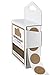 ChromaLabel Round Label Permanent Kraft Dot Stickers, 1000 Labels per Dispenser Box, 0.75 inch