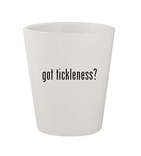 got tickleness? – Ceramic White 1.5oz Shot Glass