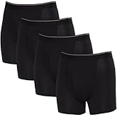 Kirkland Signature Men's Boxer Brief Pima Cotton 4 Pack, Black, 3X-Large
