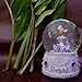 Lightahead® Sitting Ballerina 100MM Polyresin Music Water Snow Globe with Inside Figurine Revolving Playing Tune SWAN Lake (Purple)