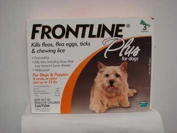 Frontline Plus Dog 0-22 lb - 3 doses (Quantity of 1) Frontline Plus Dog 0-22 lb - 3 doses (Quantity of 1)