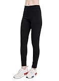 Fitglam Yoga Pants for Women Cotton Capris Workout Running Leggings Contrast Color Waist