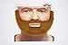 Mustaches Self Adhesive Nobleman Fake Mustache and Beard, Novelty, False Facial Hair, Costume Accessory for Adults, Chestnut Color