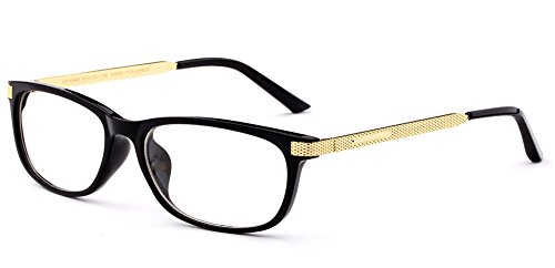 Newbee Fashion -"Vida" Non Prescription Metal Fashion Clear Lens Glasses