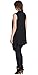 Popana Women's Sleeveless Drape Cardigan Vest - Casual Long Maxi Duster Jacket - Made In USA X-Large Black