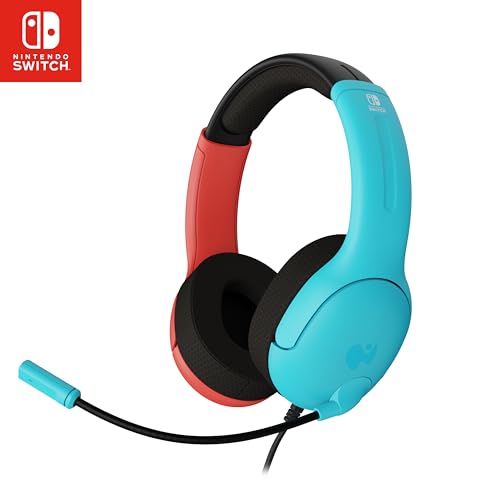 PDP Gaming LVL40 Stereo Kopfhörer mit Mic für Nintendo Switch - PC, iPad, Mac, Laptop Compatible - Noise Cancelling Microphone, Lightweight, Soft Komf