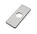 BWE 6” Faucet Cover Escutcheon Brushed Nickel Stainless Steel Deck Plate for Bathroom Sink 1 Hole or 4 Inch 3 Holes Centerset Sink Modern Rectangular Vanity Basin Sink Hole Cover Cap