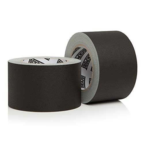 New: 3 Inch Black Gaffers Tape - 2 Pack - 30 Yards and 3 inches Wide Gaff- Bulk Set Gaffer Roll Refills Case. Multi-Pack Matte Cloth Fabric for Stage Sets,Photography, Filming, Production Equipment